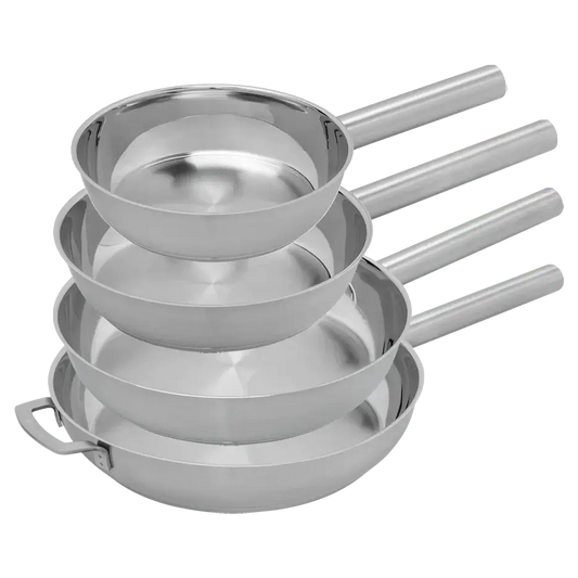 COMBEKK | Stainless Steel Fry Pan Set of 4