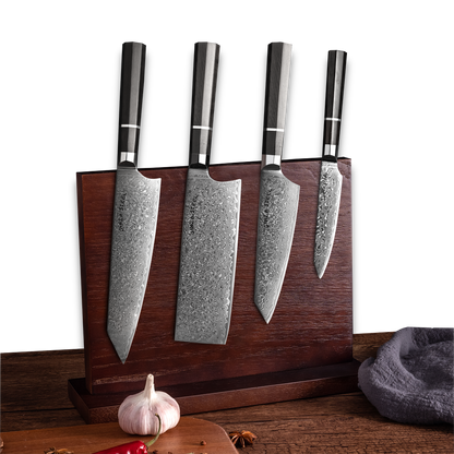 KASAI KOGATANA FIVE | Essential 5 pcs Knife set | 4 Knives with Magnetic Wood Block