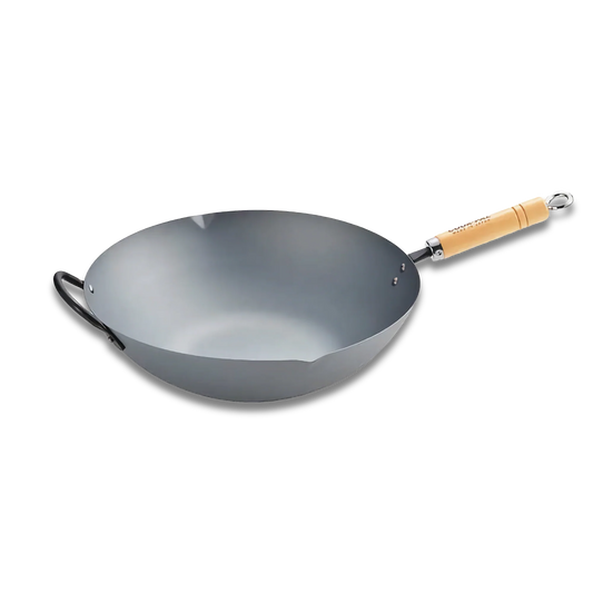 Yoshikawa Carbon Steel Wok 36cm - Made in Japan