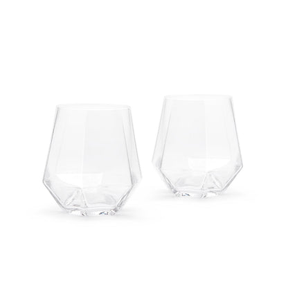 RADIANT by PUIK - Classy Diamond Shaped Crystal Glass - set of 2